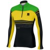 Sportful Squadra Race Top Sort/grønn fluo/gul fluo